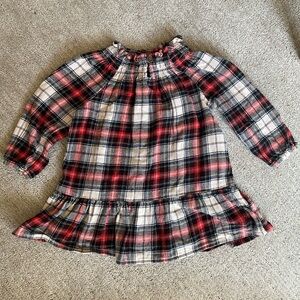 Plaid flannel Christmas dress